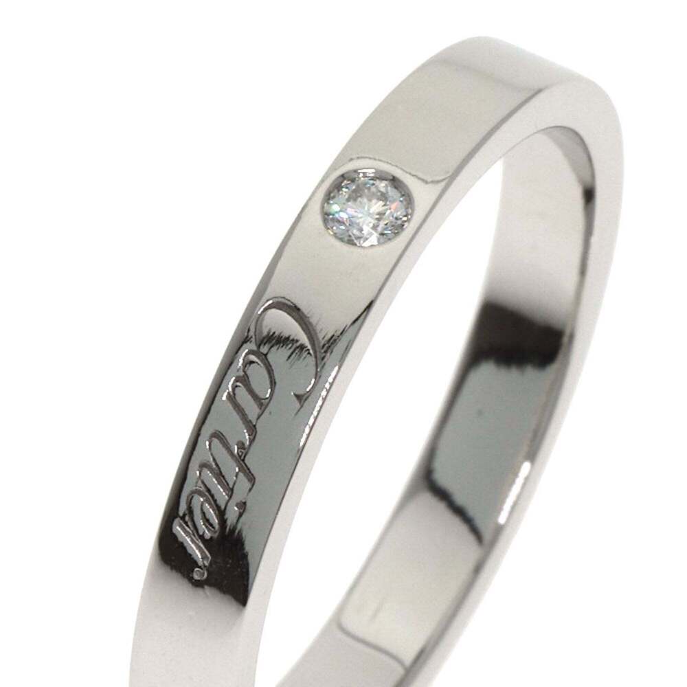 CARTIER Authentic Silver Diamond Ring - Picture 6 of 8